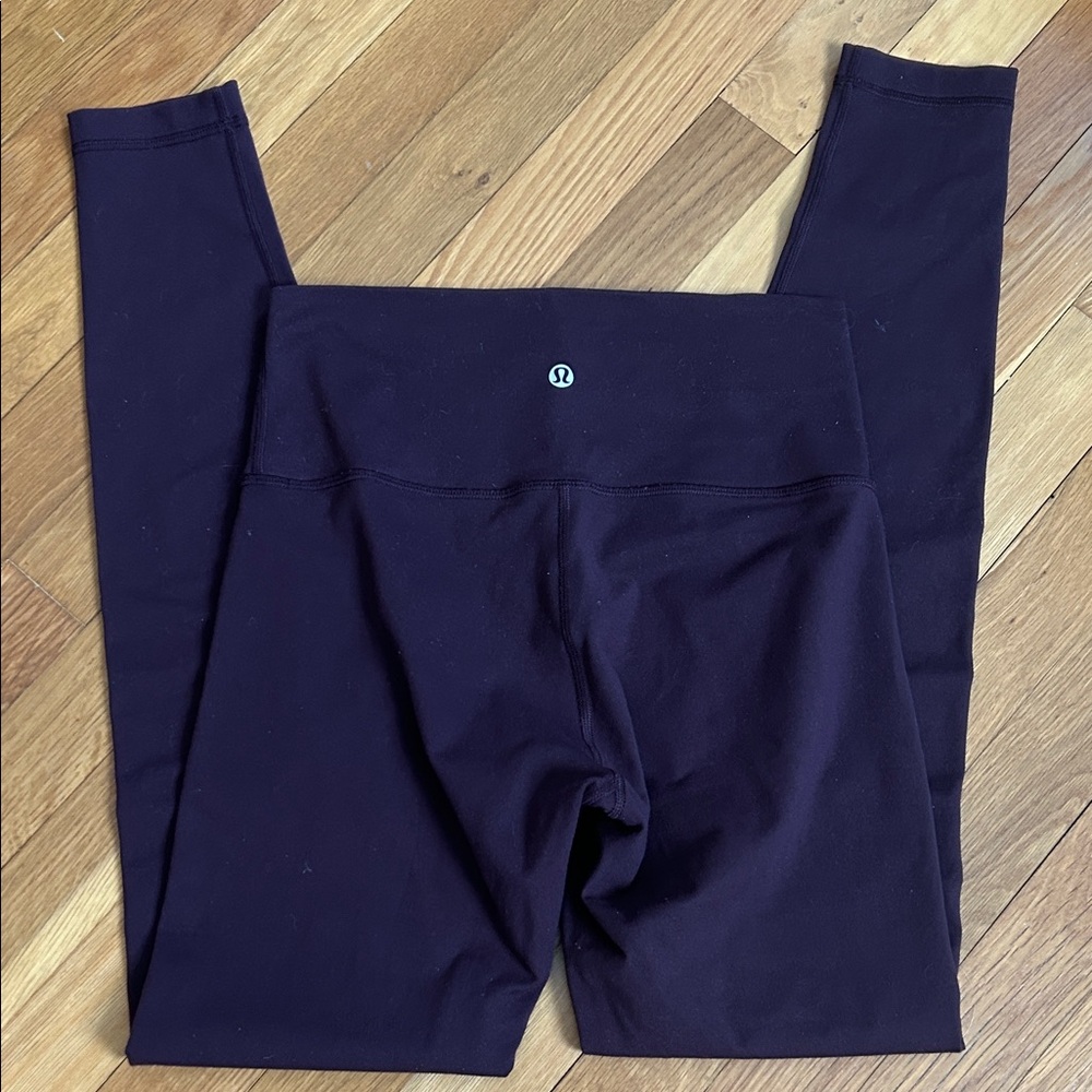 Lululemon burgundy high rise leggings Wunder Under (?) 6 S